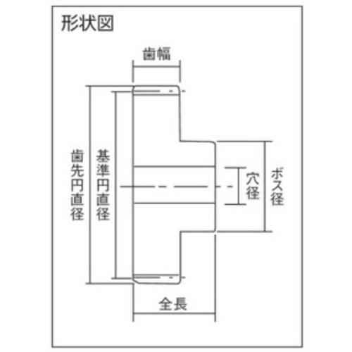 ■KANA 平歯車B形 M3B90〔品番:M3B90〕【4211346:0】[店頭受取不可]