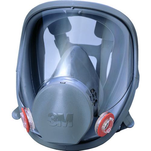 ■3M 防毒マスク全面形面体 6000F Mサイズ〔品番:6000FM〕【4223845:0】[店頭受取不可]