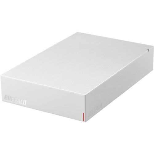 ■BUFFALO USB3.2(Gen.1)対応外付けHDD 1TB ホワイト〔品番:HDLE1U3WB〕【4287384:0】[店頭受取不可]