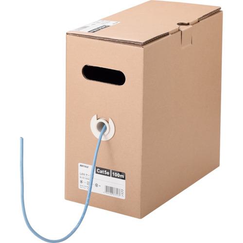 ■BUFFALO 【期間限定特価2026年3月末まで】 Cat5e LANケーブル 100m 撚線 ブルー〔品番:BL5EW1000BL〕【4296684:0】[店頭受取不可]