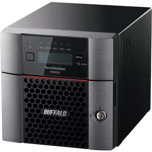 ■【在庫限り】BUFFALO Windows Server IoT 2019 for Storage Workgroup Edition搭載 2ベイデスクトップNAS 2TB〔品番:WS5220DN02W9〕【4306544:0】[店頭受取不可]