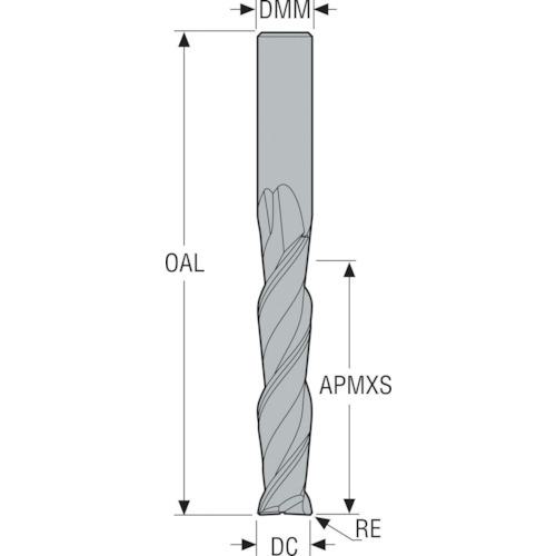 セコ JABRO 小径エンドミル ( 404ML020R010-MEGA-T ) セコ・ツールズ・ジャパン（Seco） ＪＡＢＲＯ ＦＨＭエンドミル