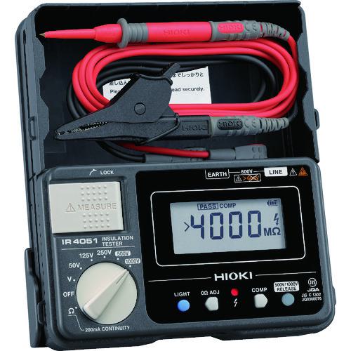 ■HIOKI デジタル絶縁抵抗計(5レンジ) IR4051-10〔品番:IR405110〕【4327438:0】[店頭受取不可]