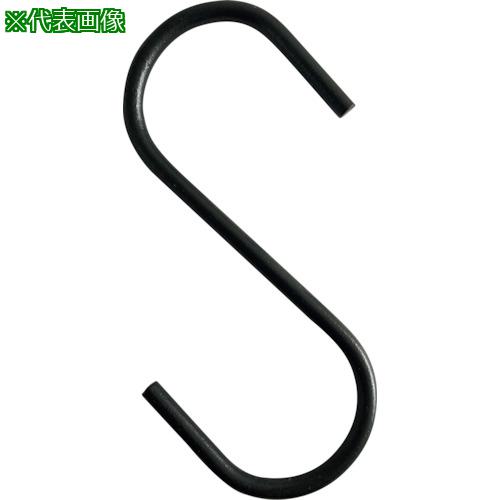 ■TRUSCO まとめ買い Sフック スチール製 100mm 黒 160個〔品番:TSTS5100BKBOX〕【4336993:0】[店頭受取不可]