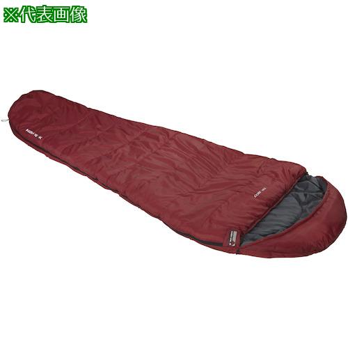 ■【在庫限り】HIGH PEAK マミー型寝袋 連結可能タイプ TR300 右側ジッパー ダークレッド〔品番:23061〕【4355430:0】[店頭受取不可]