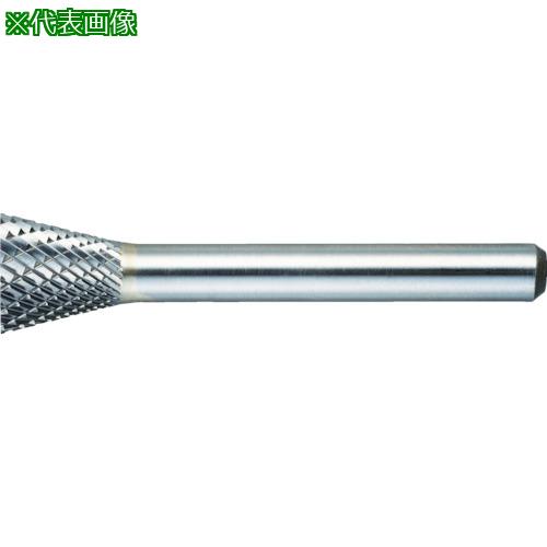 ■TRUSCO 超硬バー 逆テーパー型 Φ19X刃長16X軸6 シングルカット〔品番:TB52C190S〕【4364872:0】[店頭受取不可]