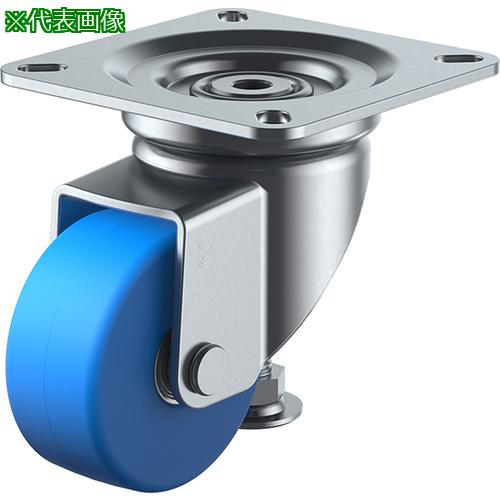 ■ユーエイ プレート式 自在 アジャスター付キャスター モノマーキャストナイロン 車輪径75mm  AFタイプ AF型 取付寸法115×115(105×105)〔品番:AF75〕【4372379:0】[店頭受取不可]