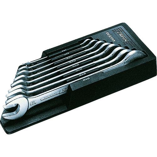 ■HAZET 両口スパナセット 8丁セット〔品番:450N8RS〕【4393171:0】[店頭受取不可]