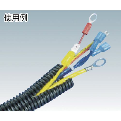 ■PANDUIT コルゲートチューブ ポリエチレン スリット付き黒 内径23.2mm 30.48m〔品番:CLT100FC20〕【4401433:0】[店頭受取不可]