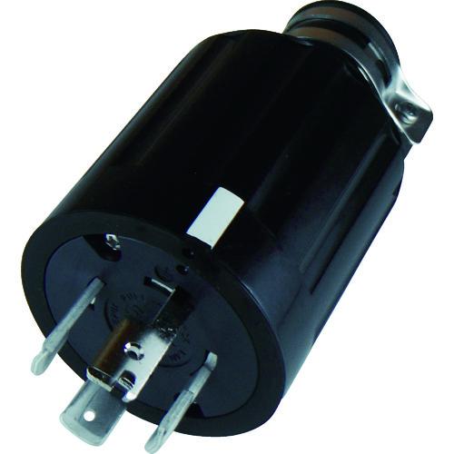 ■アメリカン電機 引掛形 ゴムプラグ 接地3P60A600V〔品番:4662R〕【4429222:0】[店頭受取不可]