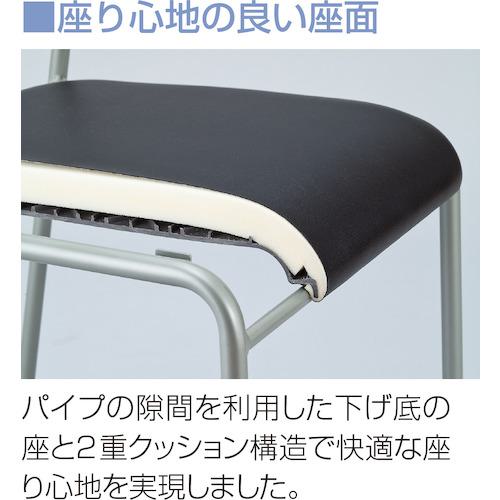 ■IRIS スタッキングチェアー ライタス LTS-4C-F-BL〔品番:LTS4CFBL〕【4439562:0】[直送DS][店頭受取不可]_2