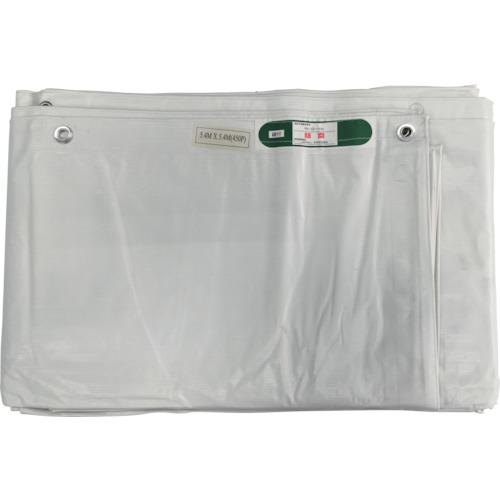 ■ユタカメイク 白防炎シート普及型 5.4m×5.4m〔品番:B245〕【4446577:0】[店頭受取不可]