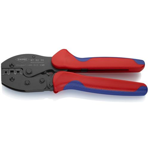 ■KNIPEX 圧着ペンチ プレシフォース 220mm 接続端子用〔品番:975235〕【4469798:0】[店頭受取不可]