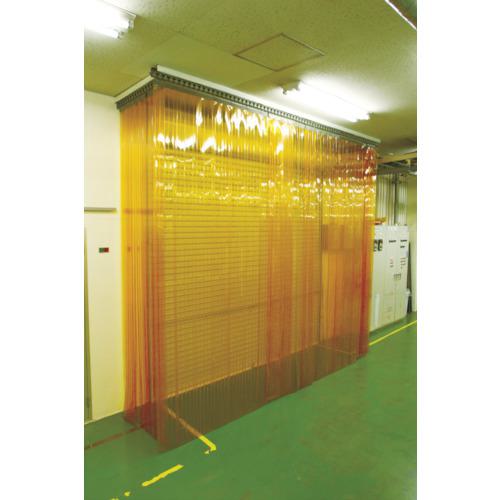 ■TRUSCO ストリップ型リブ付き間仕切りシート 防虫オレンジ2X200X30M〔品番:TSRBO22030〕【4473868:0】[店頭受取不可]