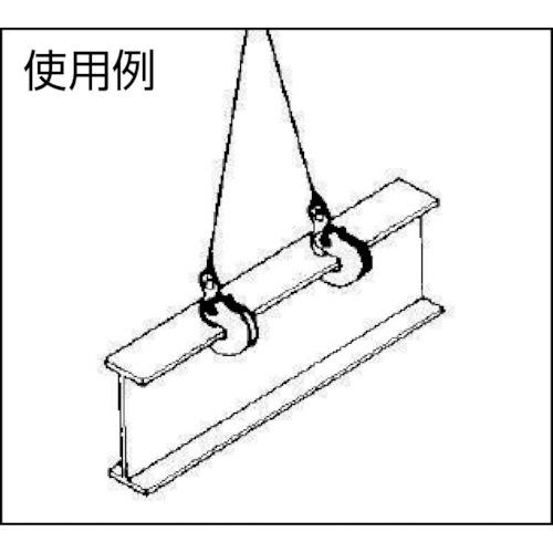 ■NETSUREN EASY-S型(0-20) 2TON 横吊クランプ〔品番:B2112〕【4486153:0】[店先受け取り証書不可]