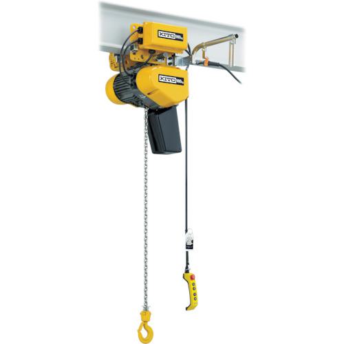 ■KITO 電気チェーンブロック EQ形 2速インバータ 電気トロリ結合形 250kg×4m〔品番:EQM003ISIS〕【4528263:0】[直送DS][店頭受取不可]