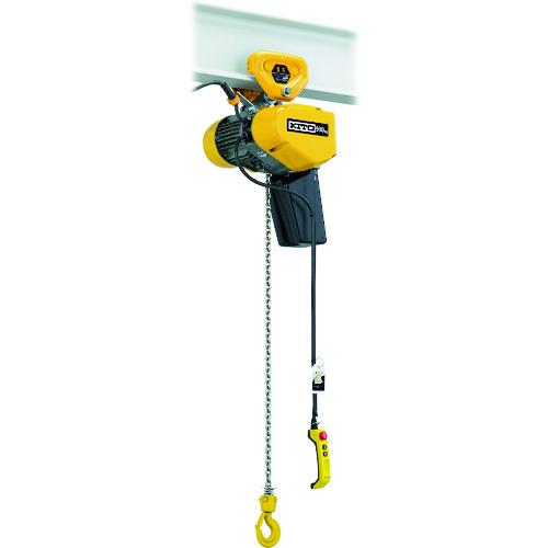 ■KITO 電気チェーンブロック EQ形 2速インバータ プレントロリ結合形 125kg×4m〔品番:EQSP001IS〕【4528336:0】[直送DS][店頭受取不可]