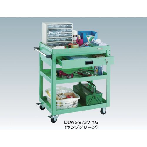 ■TRUSCO ツールワゴン ドルフィン 750×500 1段引出 ウレタンキャスター ホワイト〔品番:DLWS973VUW〕【4548213:0】[直送DS][店頭受取不可]_5