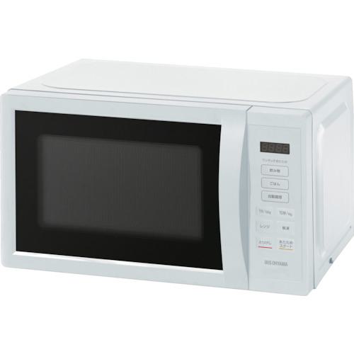 ■IRIS 101848 単機能レンジ18L フラットテーブル ホワイト〔品番:IMBF186W〕【4573104:0】[店頭受取不可]