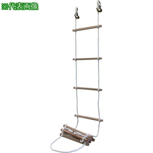 ■高木 避難用縄梯子12mm×5m〔品番:290101〕【4614798:0】[店頭受取不可]