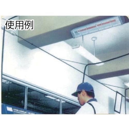 ■DENSO 遠赤外線ヒーター 天吊りタイプ 単相200  1.5kW〔品番:EG15RK〕【4622316:0】[直送DS][店頭受取不可]