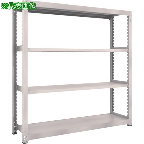 ■TRUSCO スチールラック M3型中量棚 1800X471XH2100 4段 単体 ネオグレー〔品番:M37654〕【4664628:0】[店頭受取不可] 27,528円