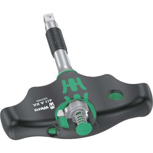 ■Wera 411RA T型差替式ラチェットドライバーソケット〔品番:023460〕【4697238:0】[店頭受取不可]