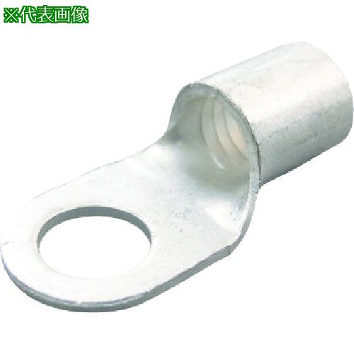 ■ニチフ 裸圧着端子 R形(50P) より線96.3~117.2 外寸28.5mm スタッド径10.5mm〔品番:R10010〕【4731051:0】[店頭受取不可]