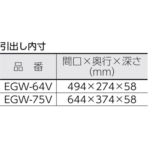 □TRUSCO ツールワゴン イーグル バーディワゴン用 引出1段 750×500