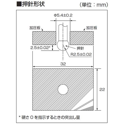 ■KDS ゴム硬度計Eタイプ置針型〔品番:DM207E〕【4756312:0】[店頭受取不可]_3