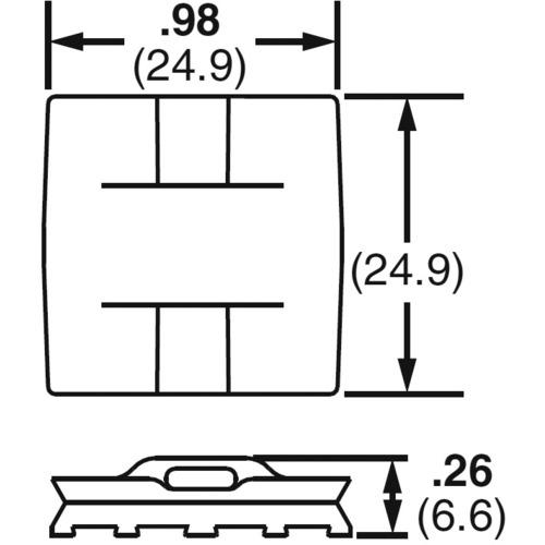 ■PANDUIT エポキシ用マウントベース 耐候性黒 (100個入)〔品番:EMSAC0〕【4774515:0】[店頭受取不可]_2