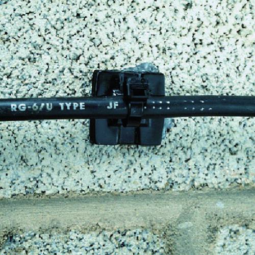 ■PANDUIT エポキシ用マウントベース 耐候性黒 (100個入)〔品番:EMSAC0〕【4774515:0】[店頭受取不可]_1