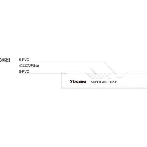 ■十川 スーパーエアーホース 長さ20m 外径16.5mm〔品番:SA920〕【4800290:0】[店頭受取不可]_3