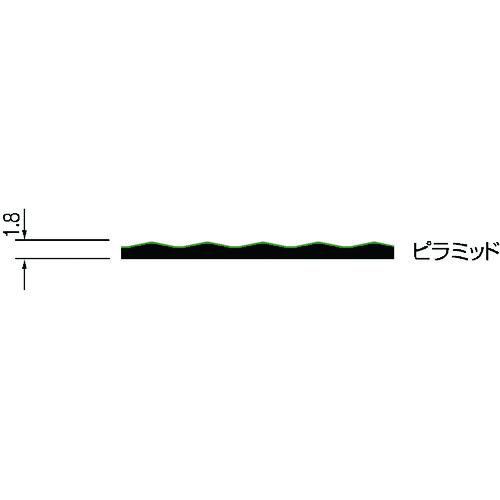 ■コンドル 床保護シート ニュービニールシート ピラミッド 幅910mm×20m グレー〔品番:F169PGR〕【4804902:0】[店頭受取不可]_1