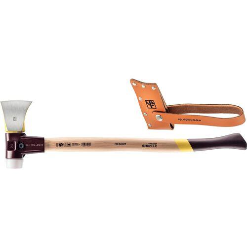 ■HALDER SIMPLEX コンビネーションハンマーセット スプリッティングアックス・斧 薄型、鋳鉄ハウジング、ヒッコリーハンドル 径(50)mm〔品番:3007.750〕【4804015:0】[店頭受取不可]