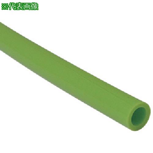 ■チヨダ ポリウレタンチューブ TEタッチチューブ 16mm/100m ライトグリーン〔品番:TE16100LG〕【4809190:0】[店頭受取不可]
