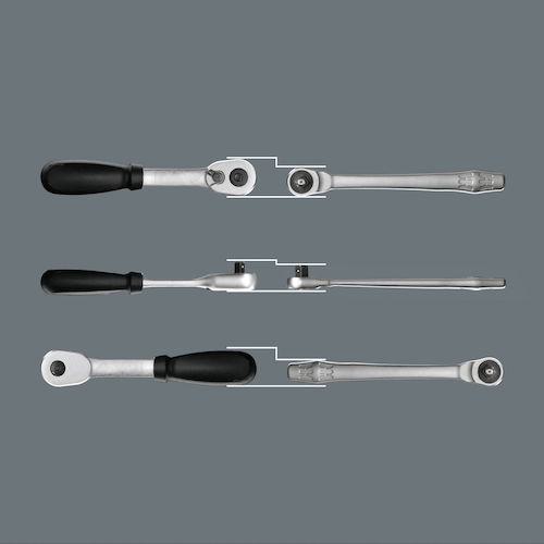 ■Wera ソケットレンチセット 8100SA11 サイクロップラチェット「メタル」セット 1/4 インチサイズ〔品番:004021〕【4838297:0】[店頭受取不可]_2