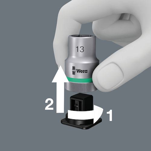 ■Wera ソケットレンチセット 8100SA11 サイクロップラチェット「メタル」セット 1/4 インチサイズ〔品番:004021〕【4838297:0】[店頭受取不可]_5