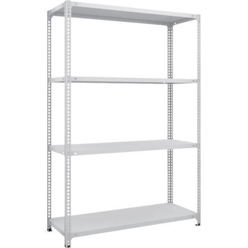 ■TRUSCO スチールラック SBL型抗菌塗装セミボルトレス軽量棚 W1200XD450XH1800 4段 W色〔品番:SBL6444W〕【4845625:0】[直送DS][店頭受取不可]