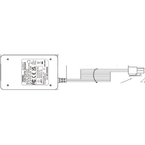 ■VESSEL 静電気除去ファン No.F-120R〔品番:F120R〕【4856830:0】[店頭受取不可]