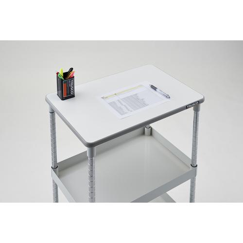 ■TRUSCO ツールワゴン フェニックスワゴン 省音 600X400XH880 2段 天板付 ヤンググリーン〔品番:PEW962TYG〕【4883934:0】[直送DS][店頭受取不可]_6