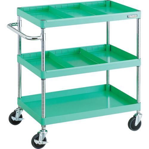 □TRUSCO ツールワゴン フェニックスワゴン 省音 750X500 仕切2段付