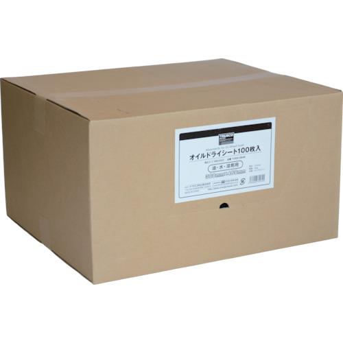 ■TRUSCO オイルドライシート 380×480 100枚入〔品番:TODS3848〕【4886453:0】[店頭受取不可]