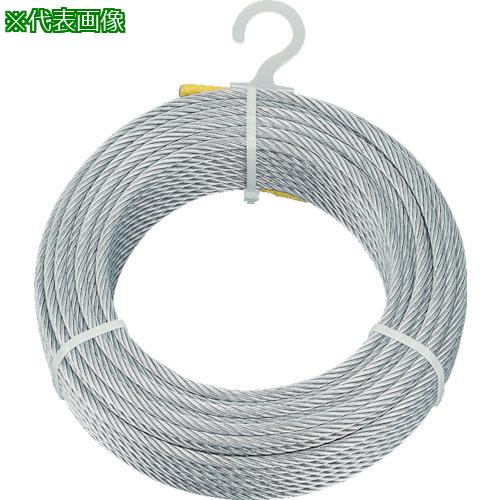 ■TRUSCO メッキ付ワイヤロープ Φ4mmX100m〔品番:CWM4S100〕【4890965:0】[店頭受取不可]