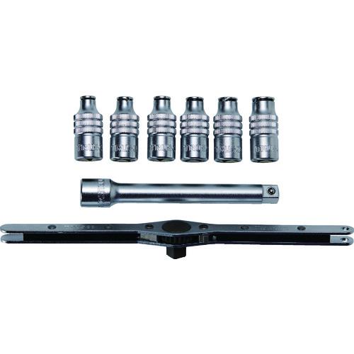 ■TRUSCO 3/8 9.5mm差込 タップホルダーセット 8個組〔品番:TTHS8〕【4895142:0】[店頭受取不可]