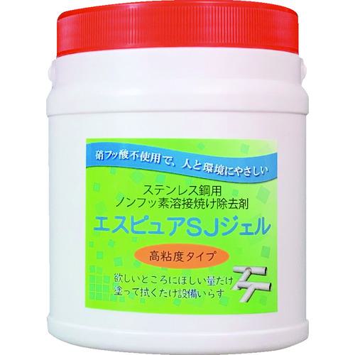 ■佐々木化学 ステンレス溶接焼け除去剤 エスピュアSJジェル(高粘度タイプ)1kg〔品番:SJJEL1000G〕【4903692:0】[店頭受取不可]