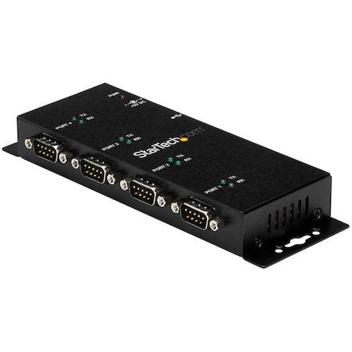 ■StarTech シリアルハブ/USB-A - 4x RS232C/産業用メタル筐体/DINクリップ〔品番:ICUSB2324I〕【4929808:0】[店頭受取不可]_1