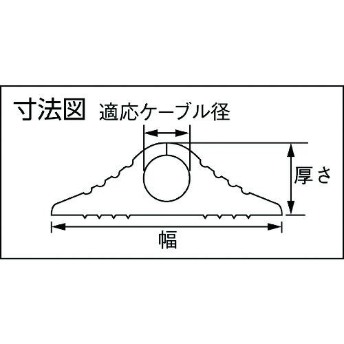 □大研 ケーブルプロテクタ 10x10Mブラック〔品番:CP10X10MBK