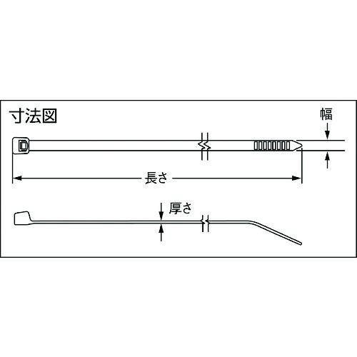 ■【在庫限り】PANDUIT NETIS認定 超耐久ナイロン12結束バンド(耐候性タイプ)1000本入り〔品番:PLT3SM120〕【4941667:0】[店頭受取不可]_3