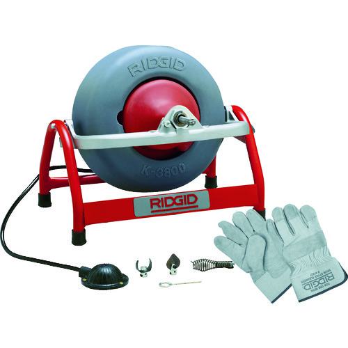 ■RIDGID ドレンクリーナー K‐3800 w/C-31〔品番:53112〕【4951344:0】[直送DS][店頭受取不可]